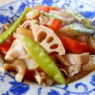 根菜の豚バラ炒め煮